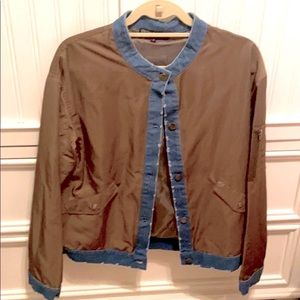 Cute green and denim jacket